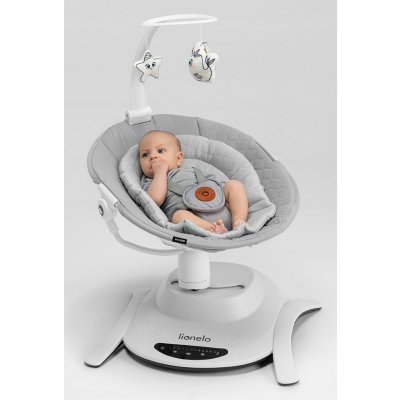 Lionelo Kojenecké lehátko Bella Grey Concrete 153203 – Zboží Mobilmania