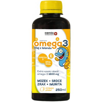 Cemio Omega 3 Olej z Islandu pro děti, 250 ml