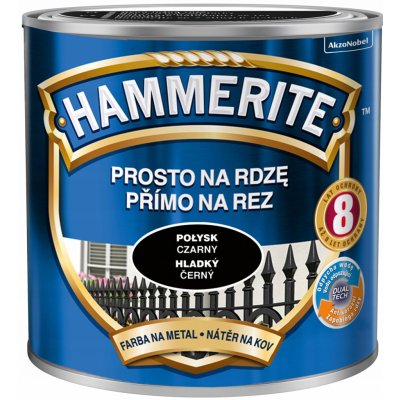 Akzo Nobel Hammerite přímo na rez 0,7L hladký černý – HobbyKompas.cz