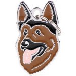 MF GERMAN SHEPERD 4,2x2,5 cm gravírovateľný přívěsek – Zboží Mobilmania