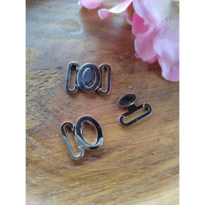 Plavkové zapínání šíře 18 mm kovové barva platina – Zboží Dáma