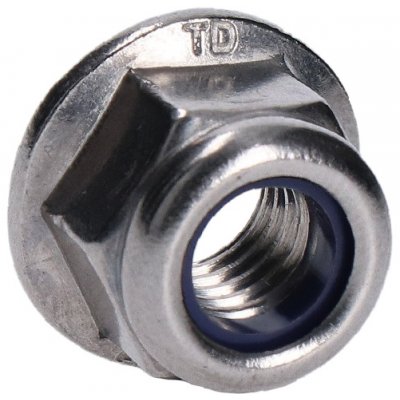 nerezová matice pojistná (M8), podobné DIN6926 /AISI304, s polyamidovou vložkou a podložkou – Hledejceny.cz