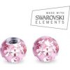 Piercing Nubis náhradní kulička s krystaly Swarovski závit ND01023-03-P