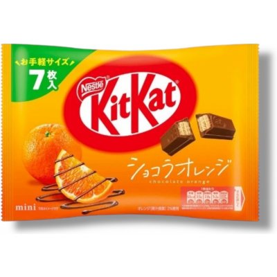 Nestlé Kit Kat mini čokoláda pomeranč 7 x 11,6 g 81,2 g – Sleviste.cz