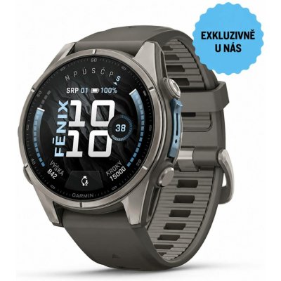 Garmin Fénix 9 - 43 mm, AMOLED, Sapphire, Titanium / Pebble Gray 010-04761-11 – Hledejceny.cz