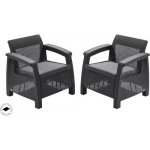 Keter Corfu Duo antracit 2 ks – Zbozi.Blesk.cz