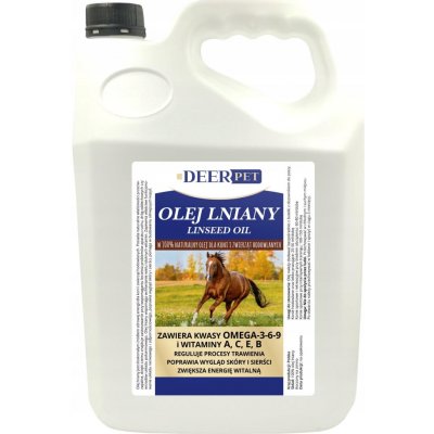 Deer Pet Lněný olej pro koně 5 kg – Hledejceny.cz