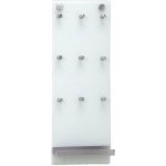 ZELLER Skleněná tabule na klíče, 9 háčků + police – Zboží Mobilmania