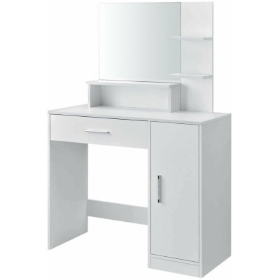 ModernHome PWJJDT0012 toaletní stolek se zrcadlem bílý – Zbozi.Blesk.cz