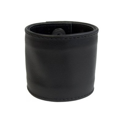 Mister B Leather Wristband Stitched 6 cm kožený nátepník 6 cm široký XL 25 cm – Zboží Mobilmania