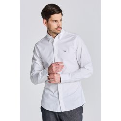 Pánská Košile košile GANT D1. SLIM OXFORD STRETCH SHIRT bílá S