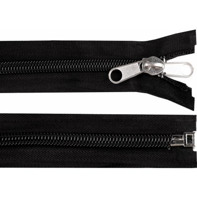 Zip stanový spirálový No 10 s oboustranným jezdcem délka 250 cm, malé, černá – Zboží Mobilmania