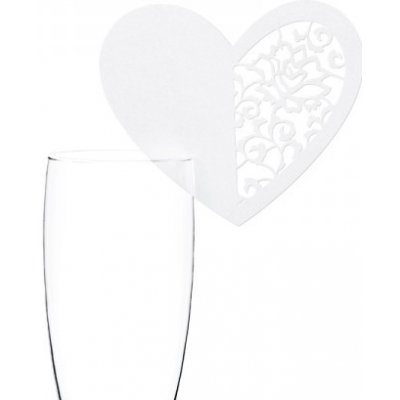 Paris Dekorace Svatební jmenovky srdce – Sleviste.cz