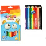 Deli Color Kids EC00600 pastelky trojhranné Jumbo 12 barev – Sleviste.cz
