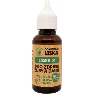 Dokonalá láska s.r.o. LÁSKA 01 Pro zdravé zuby a dásně pro pejsky 30 ml – Sleviste.cz