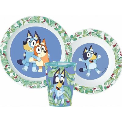 Stor Sada plastového nádobí Bluey s kelímkem 3 díly – Hledejceny.cz