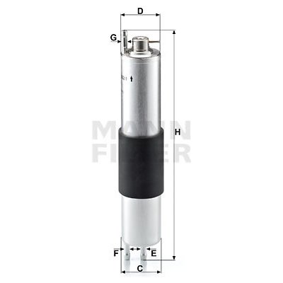 WK 532/1 MANN-FILTER Palivový filtr – Sleviste.cz