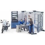 Bruder 62732 Policejní stanice s motorkou a figurkami – Zboží Dáma