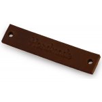 Pro Háčkování Kožený štítek 60x12mm hnědá tmavá handmade – Zboží Mobilmania