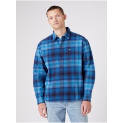 Wrangler pánská vzorovaná košile Modrá