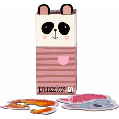 Hračky Barbo hračky pro děti 3 hádanky 2x4 el a 1x2 panda – Zboží Mobilmania