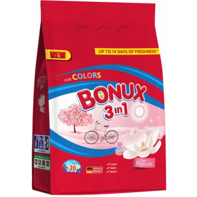 Bonux 3v1 Magnolia prací prášek 1,5 kg – Sleviste.cz