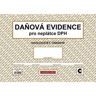 Baloušek Tisk ET328 Daňová evidence pro neplátce DPH – Hledejceny.cz