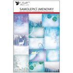 Anděl Samolepicí jmenovky na dárky - kreslené - 24 ks - 10709 – Zboží Mobilmania