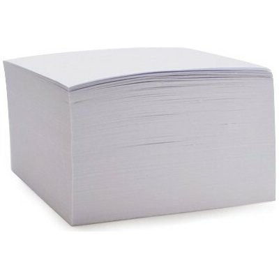 Optys Záznamní kostka bílá - 8,5 x 8,5 x 5 cm / lepená vazba – Hledejceny.cz