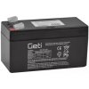 Olověná baterie Geti SLA 12V1.2 12V 1,2Ah