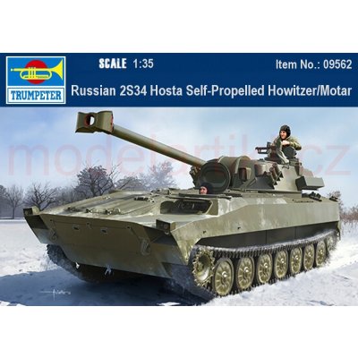 Trumpeter Russian 2S34 Hosta Self-Propelled Howitzer/Motar 1:35