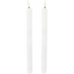 Home Styling Collection Voskové stolní svíčky s LED, 25 cm bílá – Zboží Mobilmania