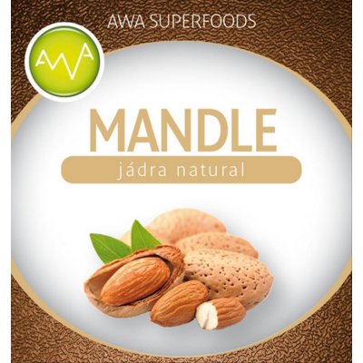 AWA superfoods Mandle natural 1000 g – Sleviste.cz