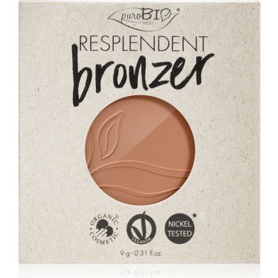 puroBIO Cosmetics Resplendent bronzer 05 Warm Brown 9 g náhradní náplň – Zboží Dáma