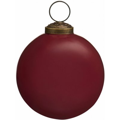 Ib Laursen Vánoční baňka Ornament Red červená barva sklo – Zbozi.Blesk.cz