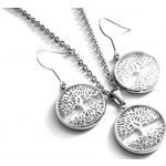 Steel Jewelry set náhrdelník a náušnice strom života z chirurgické oceli SET150303 – Hledejceny.cz