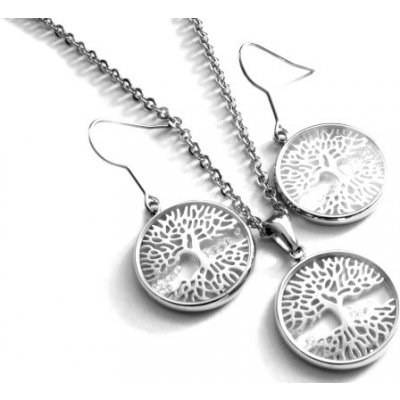 Steel Jewelry set náhrdelník a náušnice strom života z chirurgické oceli SET150303 – Hledejceny.cz