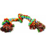 Dog Fantasy Uzel bavlněný barevný 3 knoty 40 cm – Hledejceny.cz