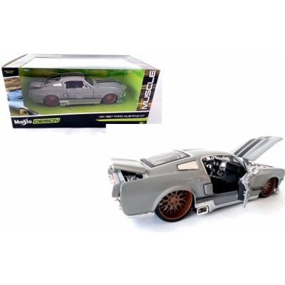 Maisto auto DesignFord Mustang GT 1967 šedá 1:24