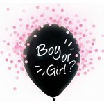 GoDan Balonky latex odhalení Boy or Girl? s růžovými konfetami 30 cm – Zboží Dáma