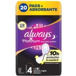Always Platinum secure Night hygienické vložky s křidélky 20 ks – Zboží Dáma