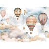 Tapety Postershop For kids fairytale watercolour balloons (1)Fototapety vliesové: - 368x254 cm