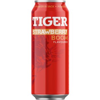Tiger Strawberry Boom energetický nápoj 500 ml