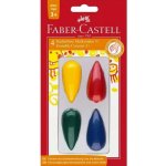 Faber Castell Plastové pastelky voskovky do dlaně 4ks – Zbozi.Blesk.cz