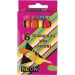 Easyoffice Jumbo Fluo Voskovky trojhranné 6 fluo barev – Hledejceny.cz