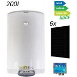 Logitex NZÚ LX ACDC M+K 200l s 6x FV panely 2.46kWp – Sleviste.cz
