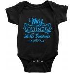 Dětské BODY Můj tatínek dělá krásná miminka potisk Modrá bodýčko ČERNÉ – Zboží Dáma