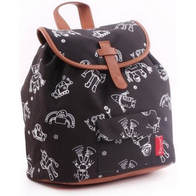 Kidzroom ruksak Robots black/white – Sleviste.cz