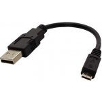 Roline 11.02.8310 USB 2.0 kabel, USB A(M) - microUSB B(M), 15cm, černý – Hledejceny.cz