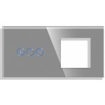 Smartvypínače Panel Gala Touch stmívač + rámeček Barva: Šedá PS0-S – Zboží Mobilmania